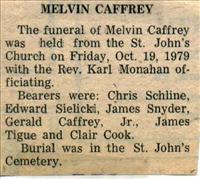 Caffery, MelvinF.N